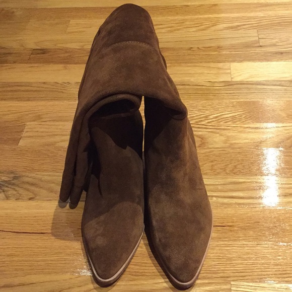 Steve Madden Cognac Leather Boots - Picture 4 of 8